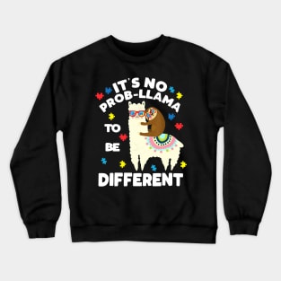 Sloth Llama Autism Awareness shirt for boy girl teacher Crewneck Sweatshirt